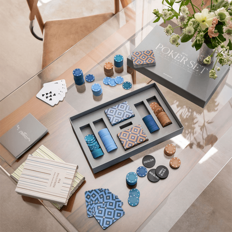 Classic Poker Set, Grey