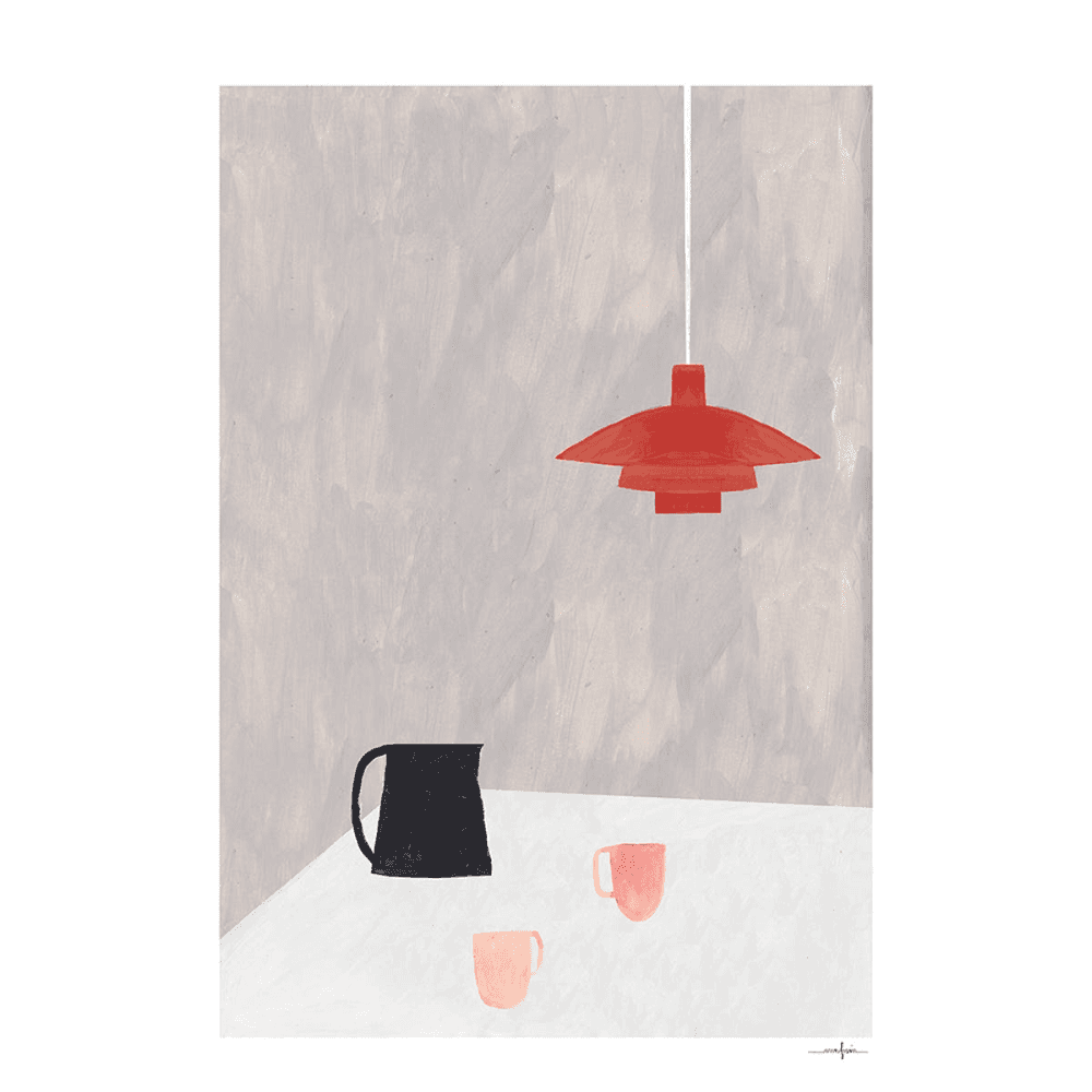 Orange Pendant - Ana Frois Art Print, Multi