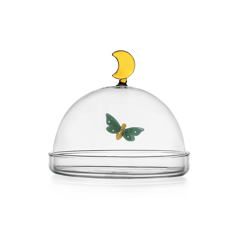 Garden Picnic Butterfly and Moon Dome with Dish