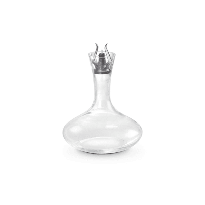 Vitesse Wine aerating fountain, Glass With Black Top