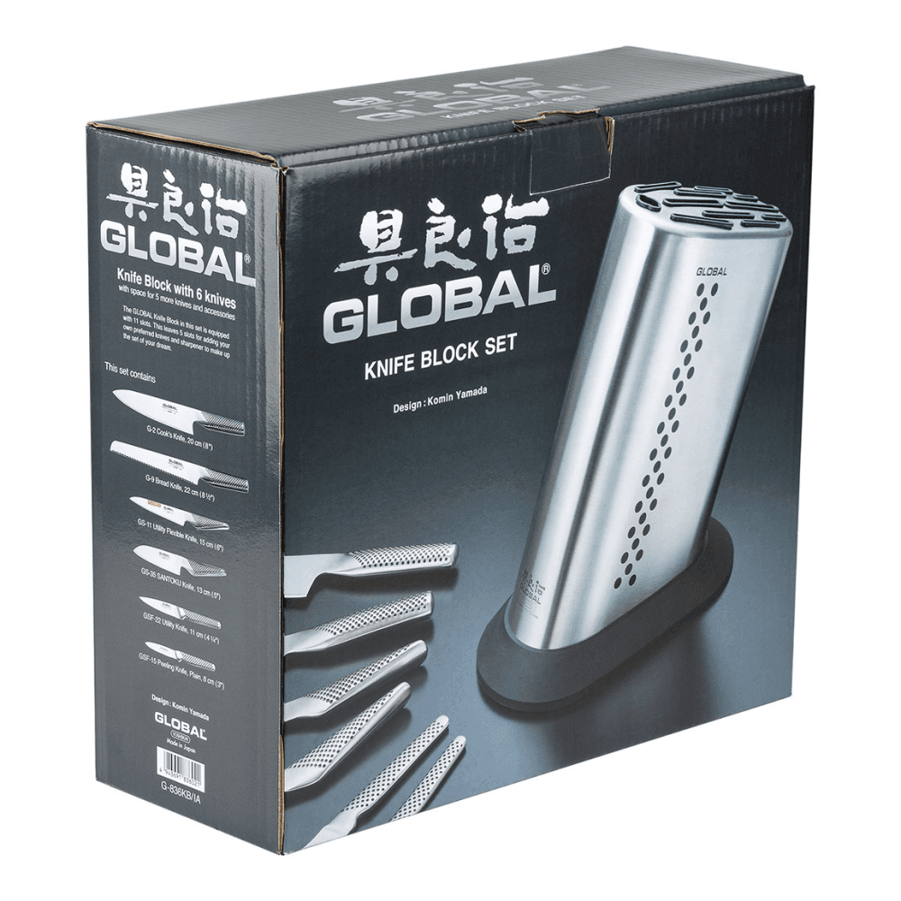 7 Piece Knife Block Set, Stainless Stel