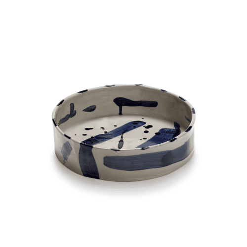 Image showing the Sophia by Marie Michielssen Deep Serving Plate, Beige Blue product.