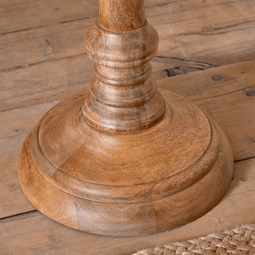 Usha Wooden Floor Lamp, Natural