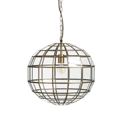 Image showing the Rennell Pendant Lamp, Antique Brass product.