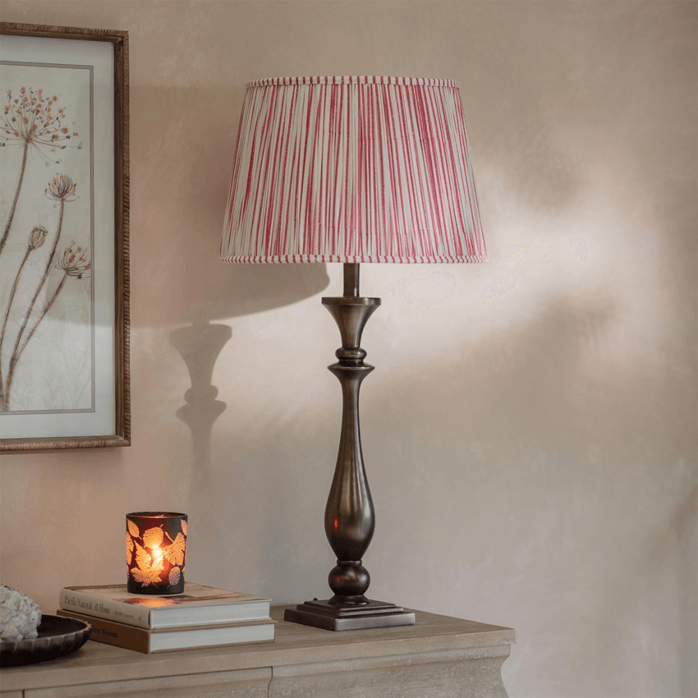 Kirdford  Tapered Table Lamp, Brushed Aluminium
