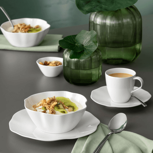 Image showing the Pura Coffee Cup Saucer, White product.