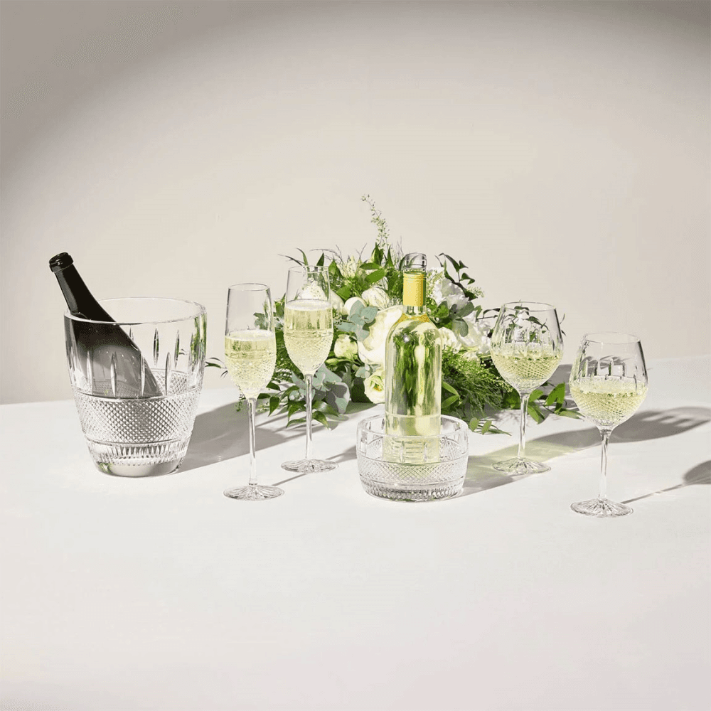 Masterclass Irish Lace Set of 2 Flutes, Clear