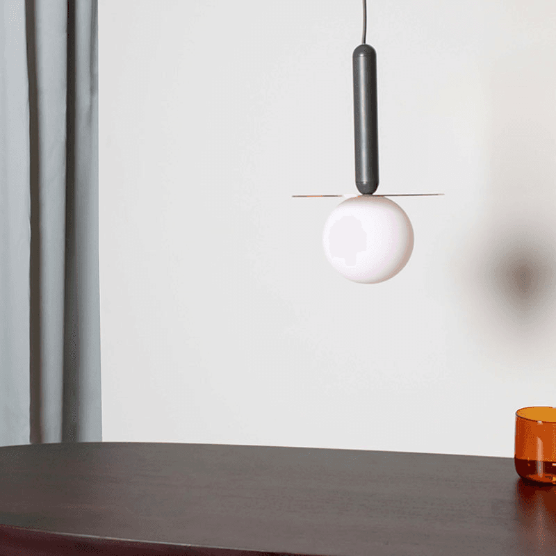 Disk Pendant Light, Brass