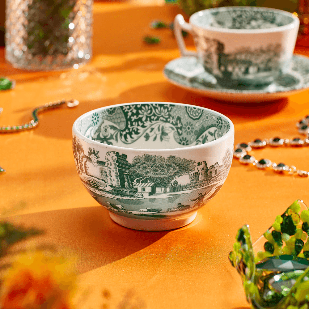 Heritage Italian Set of 4 Dip Bowls, Green
