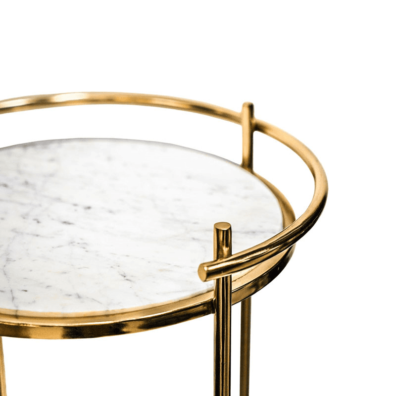 Opulence Set of 2 Nested Side Tables, Gold