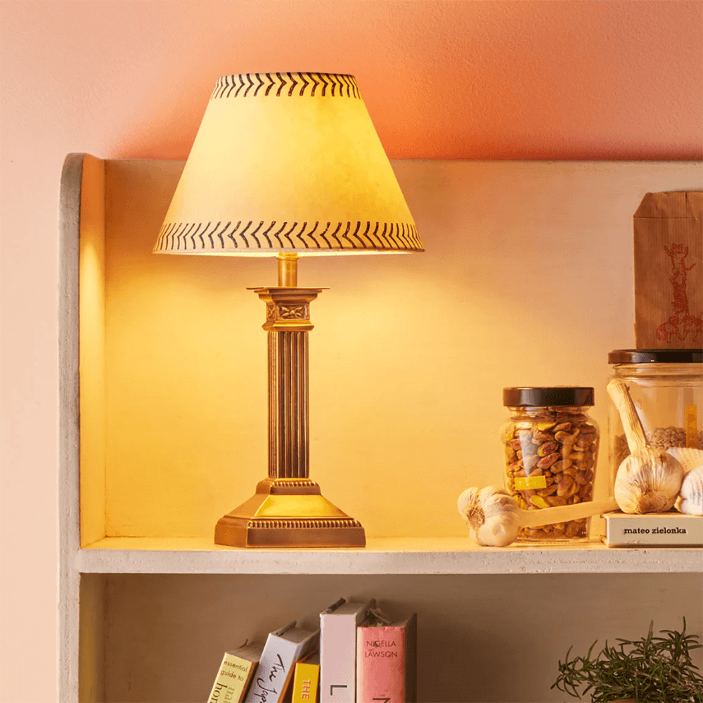 Freya Rechargeable Table Lamp, Brass