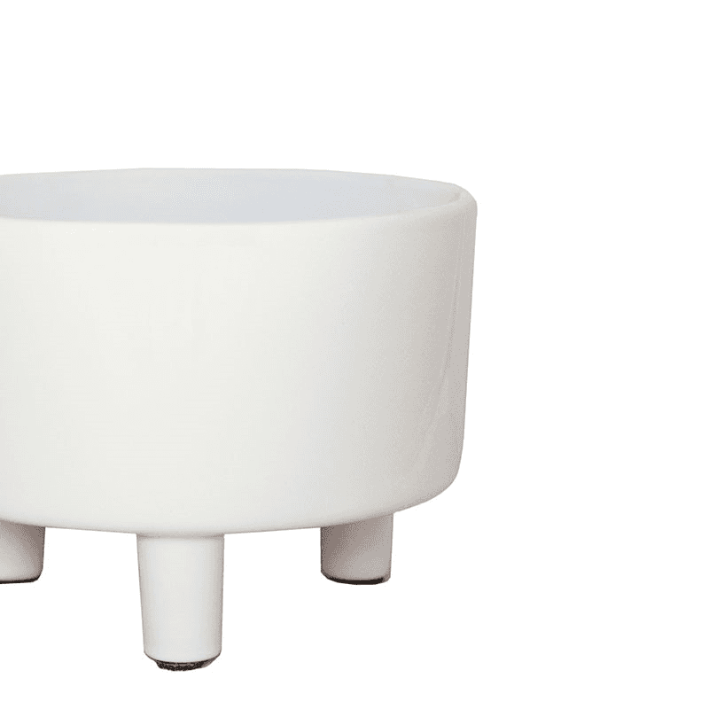 Pisa Bowl planter, White