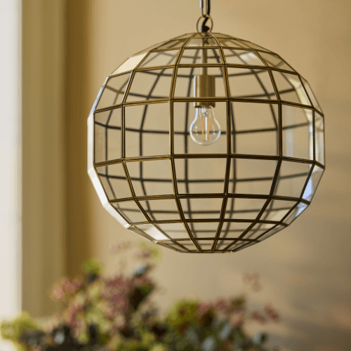 Image showing the Rennell Pendant Lamp, Antique Brass product.