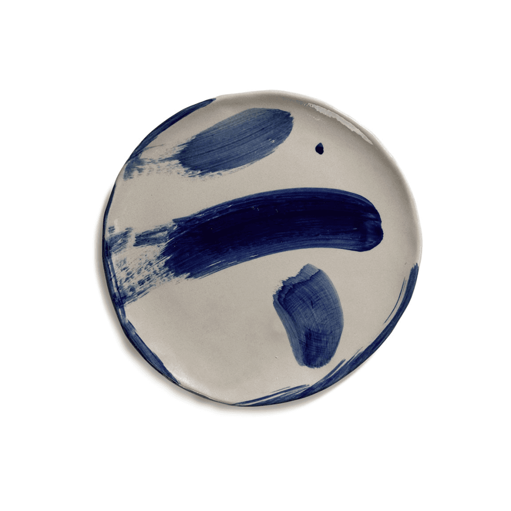 Sophia by Marie Michielssen Set of 4 Breakfast Plates, Beige Blue