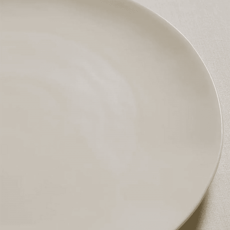 Burnham Dinner Plate, White