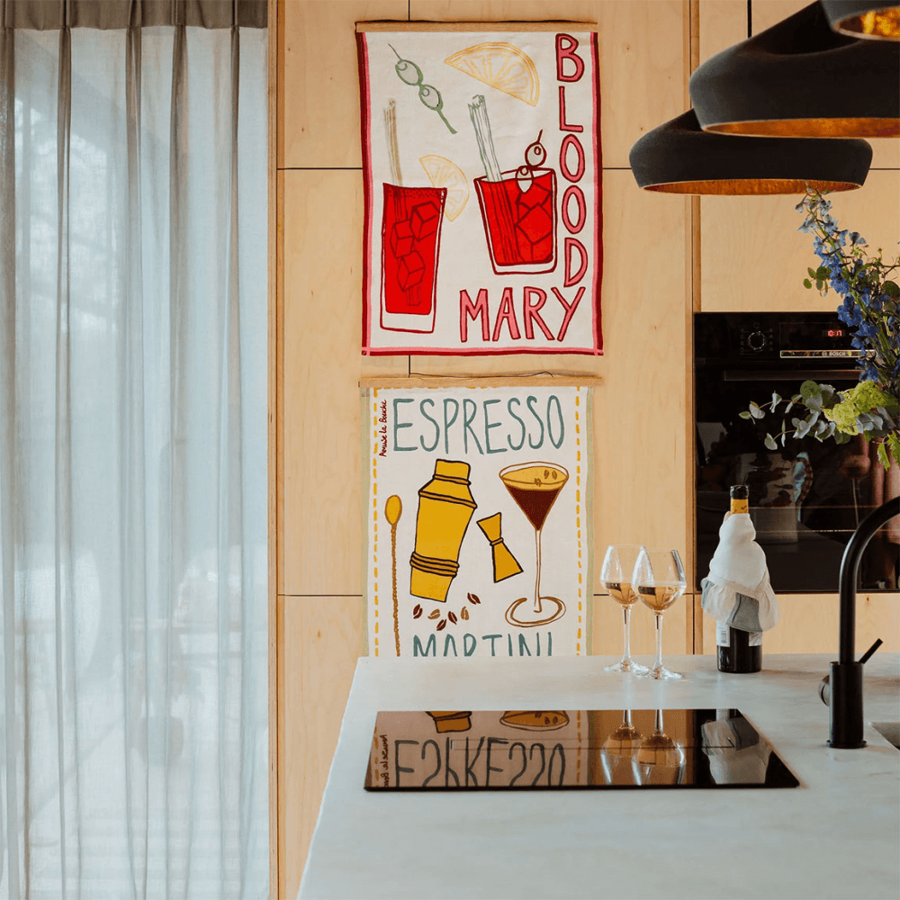Espresso Martini Tea Towel, Multi