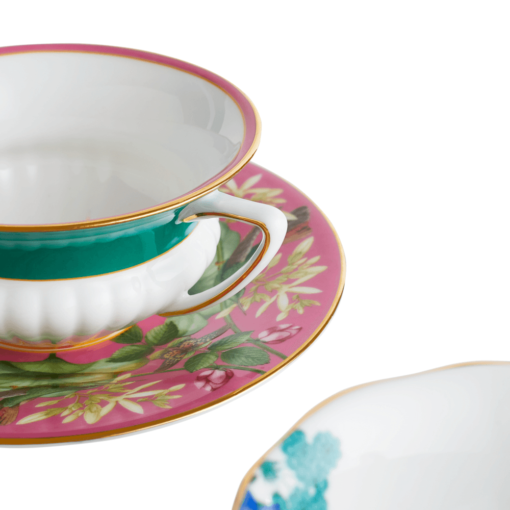 Wonderlust Set of 4 Tea Cup & Saucers, Floral