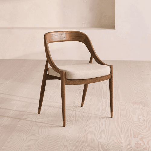 Image showing the Warren Dining Chair, Slubby Linen product.