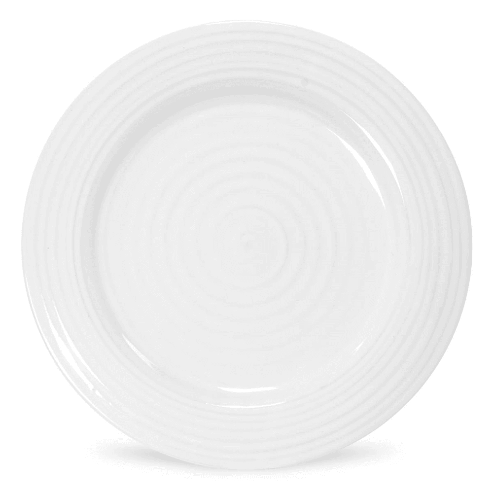 Ceramics Set of 4 dinner plates, White
