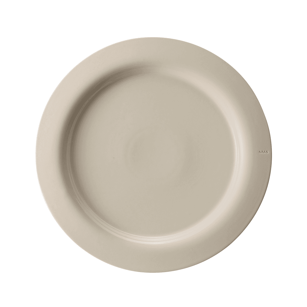 Sand Large dinner plate, Natural