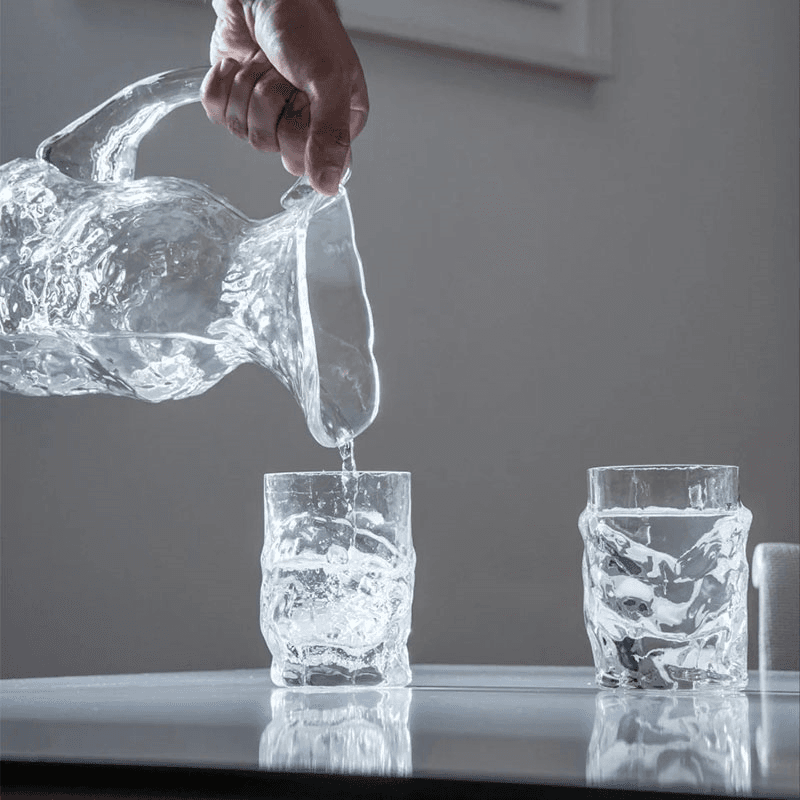 Liquid Set of 2 Glasses, Clear