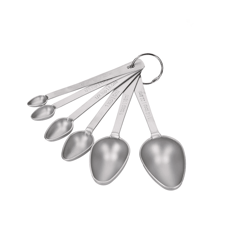Measuring Spoon 6 Piece Set, Stainless Steel