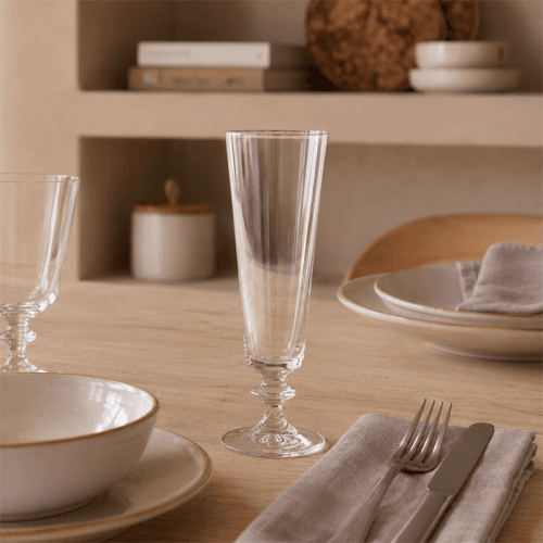 Image showing the Riva Set of 6 Flute Glasses, Clear product.