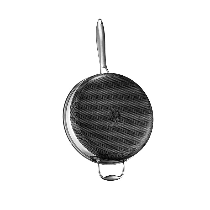 Hybrid Deep Saute Pan with Lid, Steel