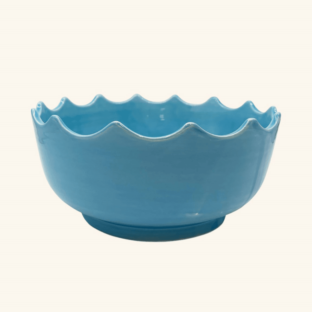 Scalloped Edged Set of 3 Bowls
