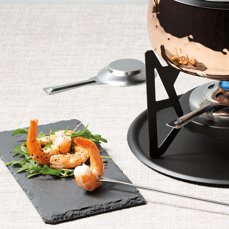 Fondue set, Copper