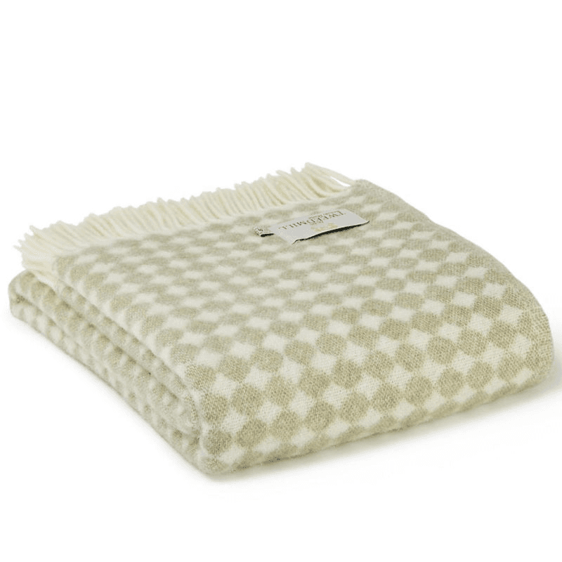 Jacquard Spot Pure New Wool Throw