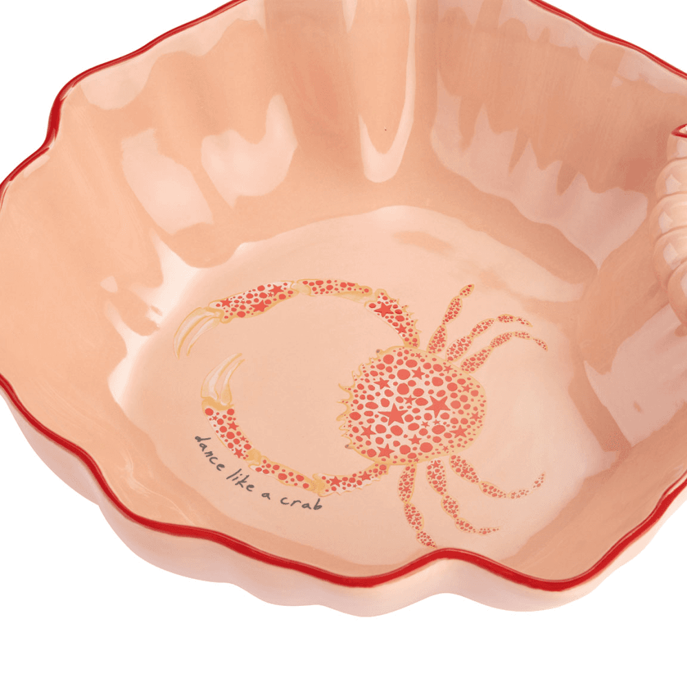 Shell Serving Bowl, Pink
