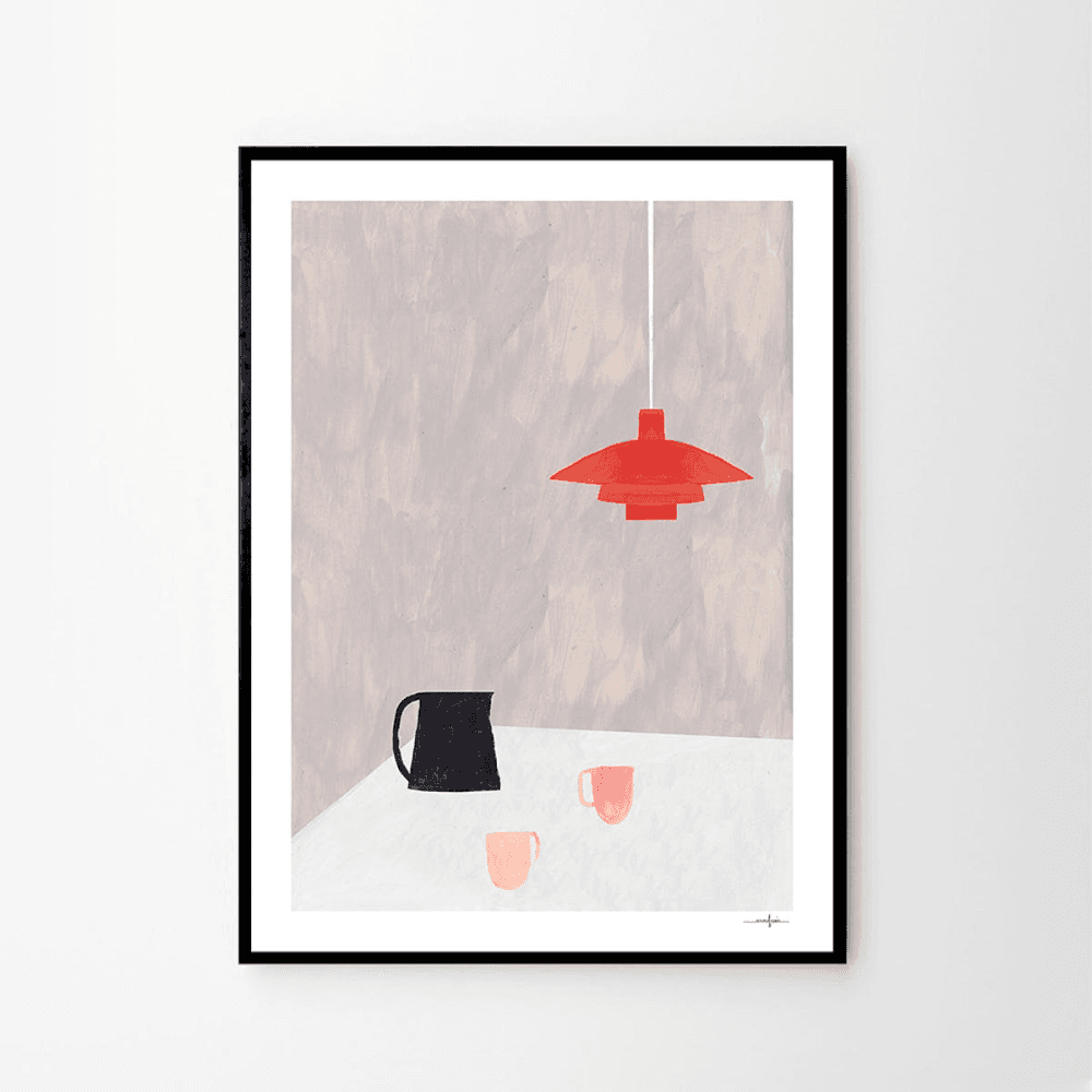 Orange Pendant - Ana Frois Art Print, Multi