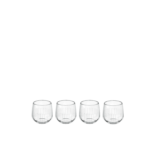 Image showing the Afina Set of 4 Shot Glasses, White product.
