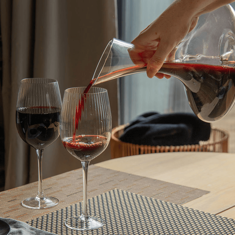 Deluxe Glass Wine Decanter, Clear