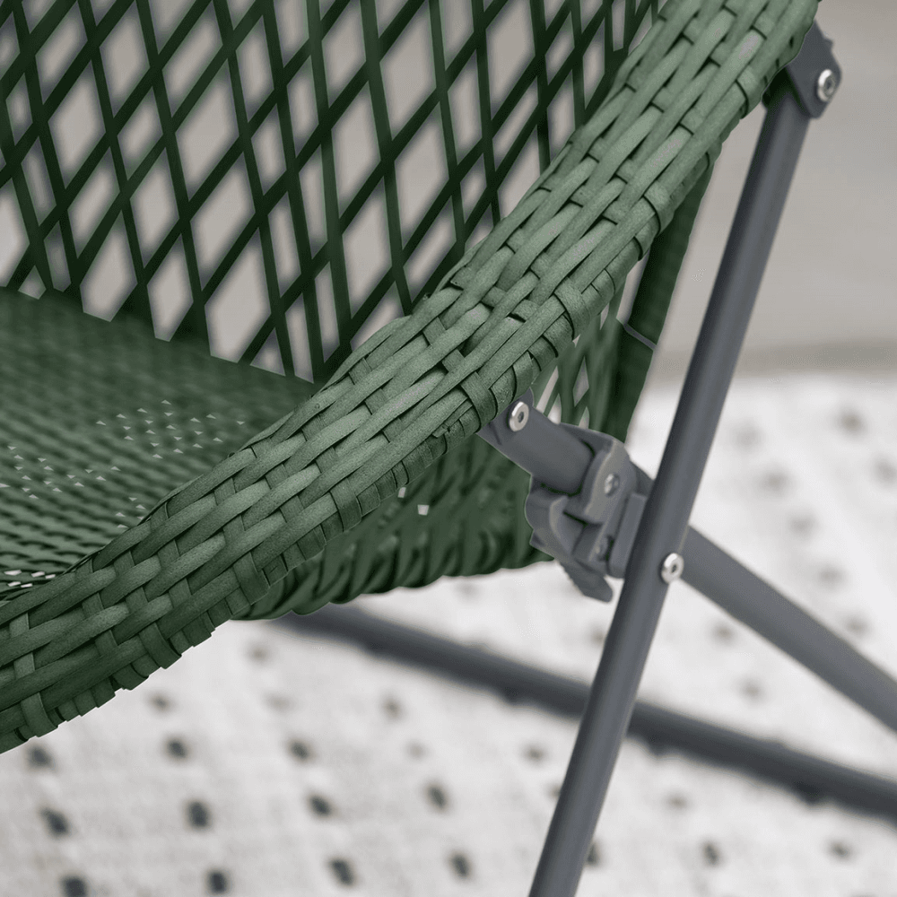 Tobs Outdoor Foldable Loungers Set, Green