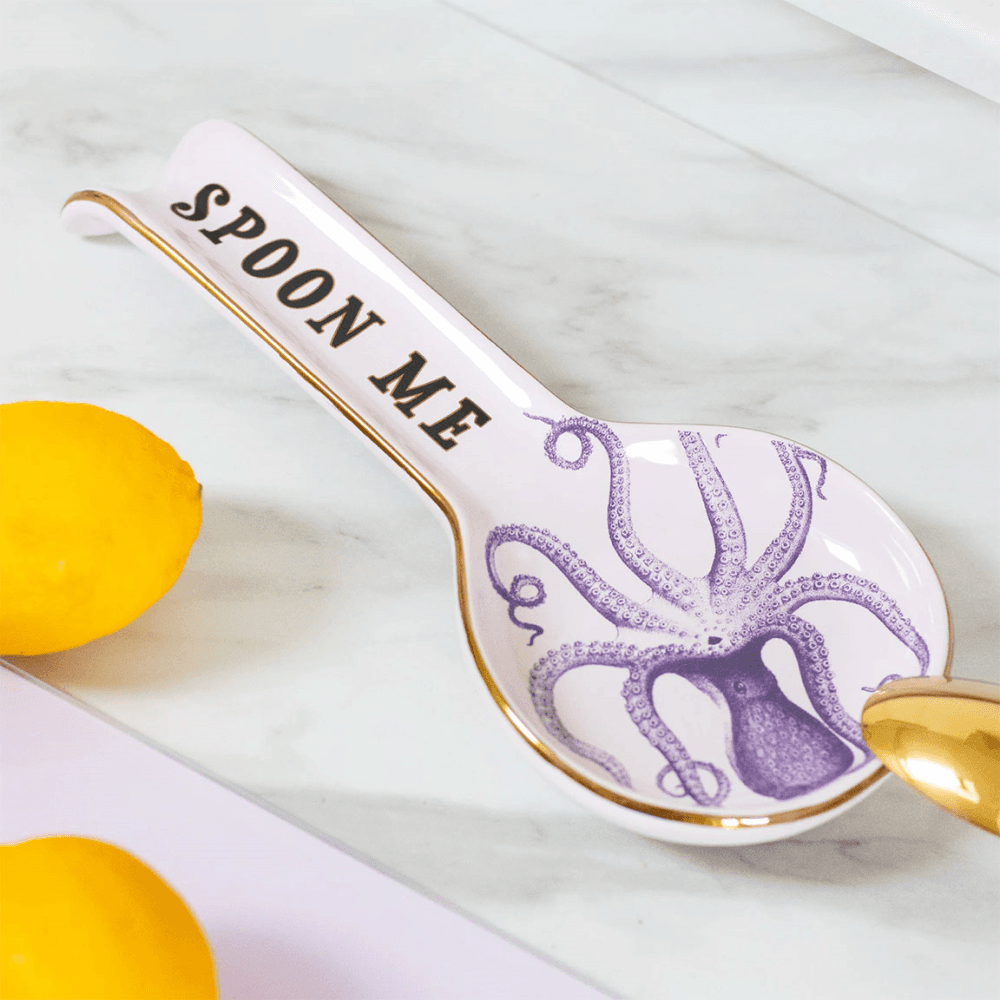 Octopus Spoon Rest, Purple