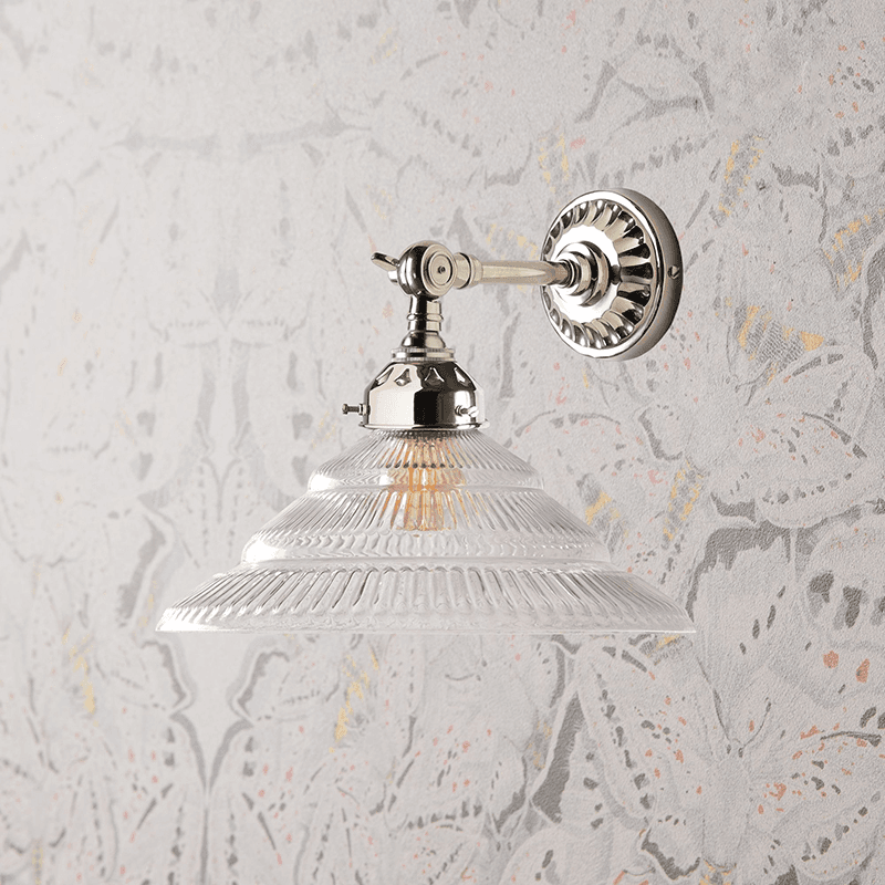 Henrietta Wall Light Shade Only, Clear Glass