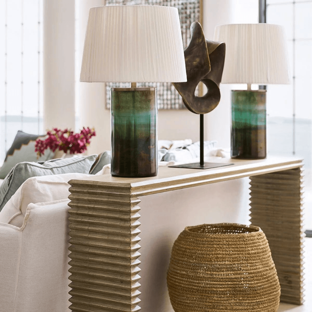 Olja Table lamp - base only, Green Lustre