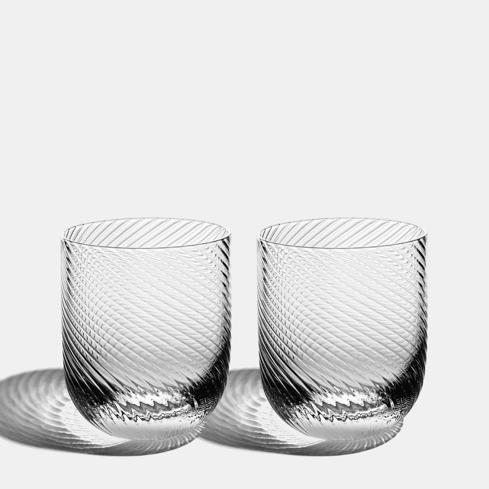 Optic Set of 2 Cut Crystal Tumblers