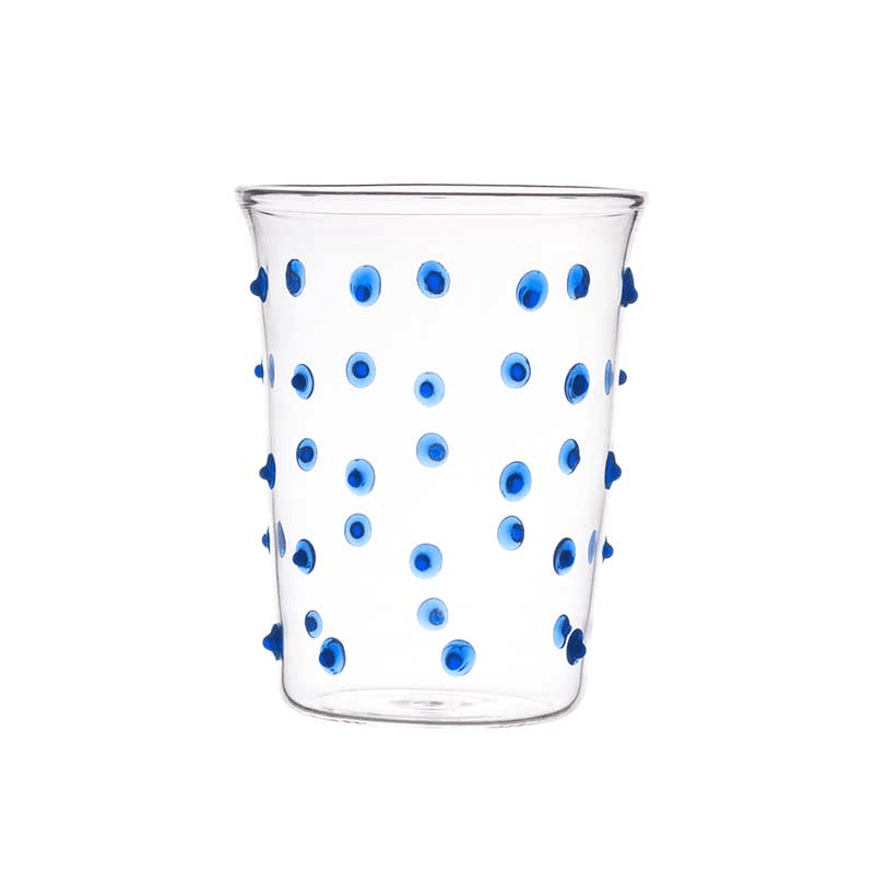 Pom Set of 4 Water Glasses, Blue