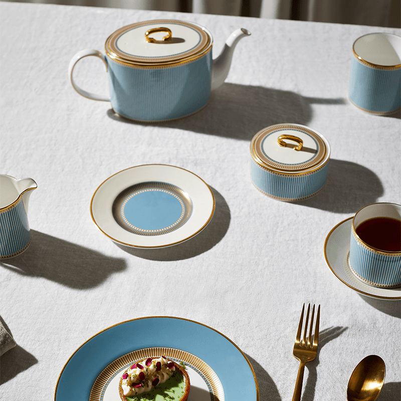 Helia Coffee Cup and Saucer, Mint Green