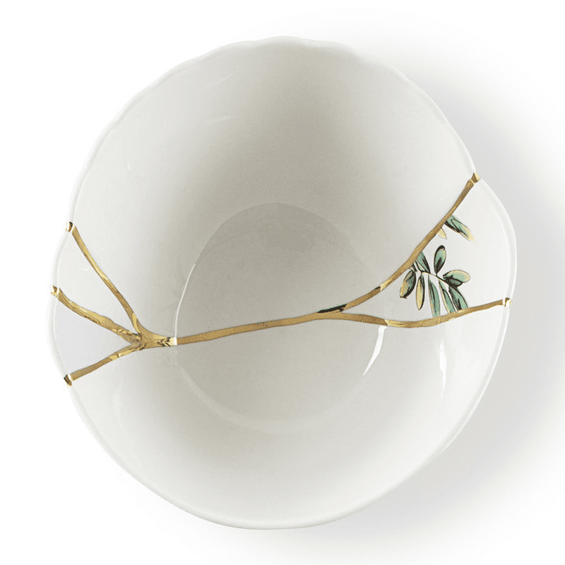 Kintsugi - No2 Bowl, white/gold