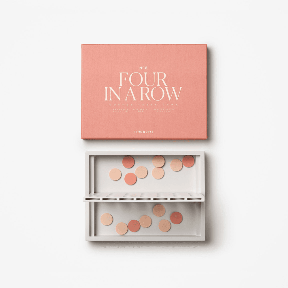 Classic Four in a Row, Dusty Pink