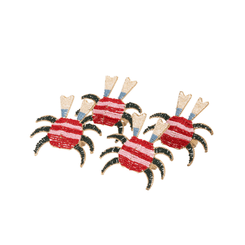 Image showing the Crab Set of 4 Napkin Rings, Multi product.