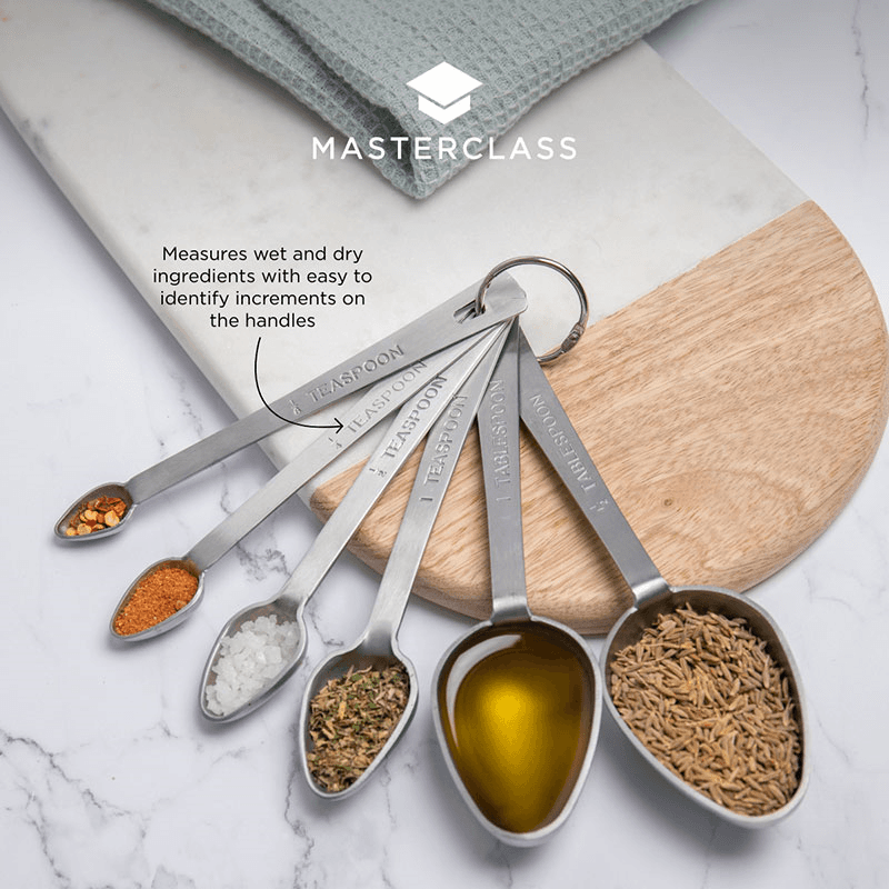 Measuring Spoon 6 Piece Set, Stainless Steel
