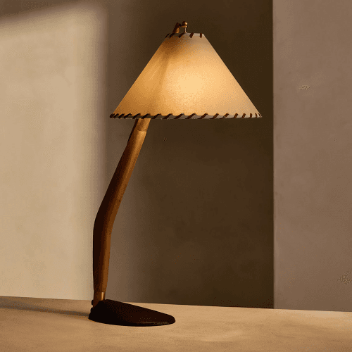 Image showing the Wren Wren Table Lamp, UK, Oak product.