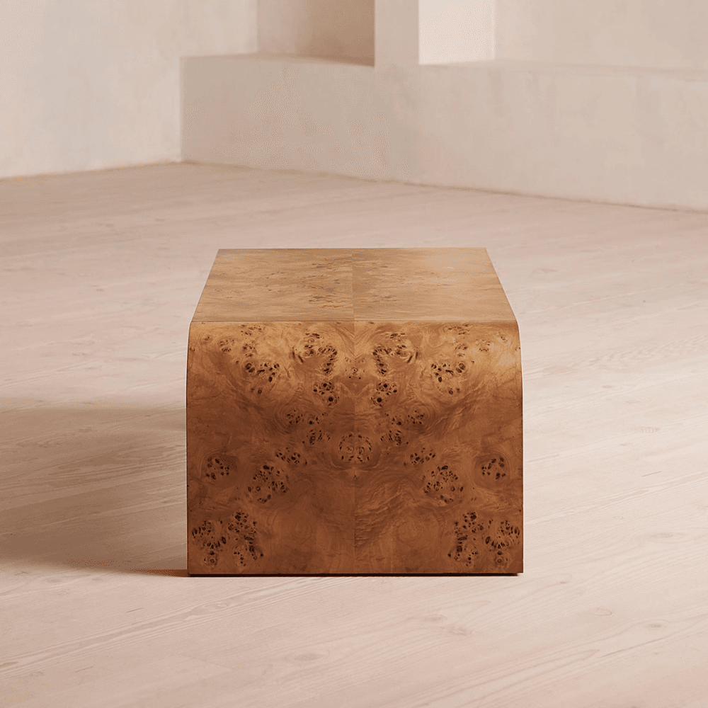 Wallace Coffee Table, Mappa Burl
