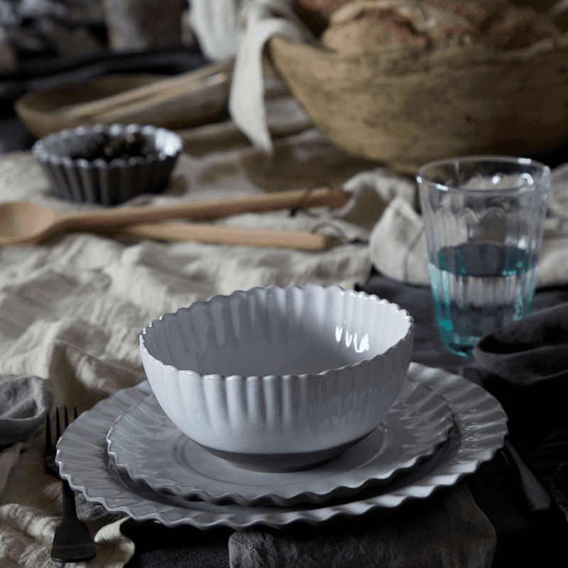 Festa Set of 6 Dessert Plates, White