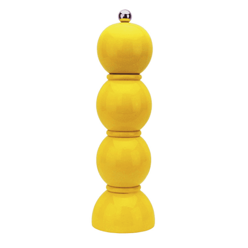 Image showing the Lacquered Bobbin Salt or Pepper Mill, 24cm, Yellow product.